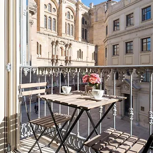 Ml1a-enjoy Breakfast Facing Malaga's Cathedral Malaga